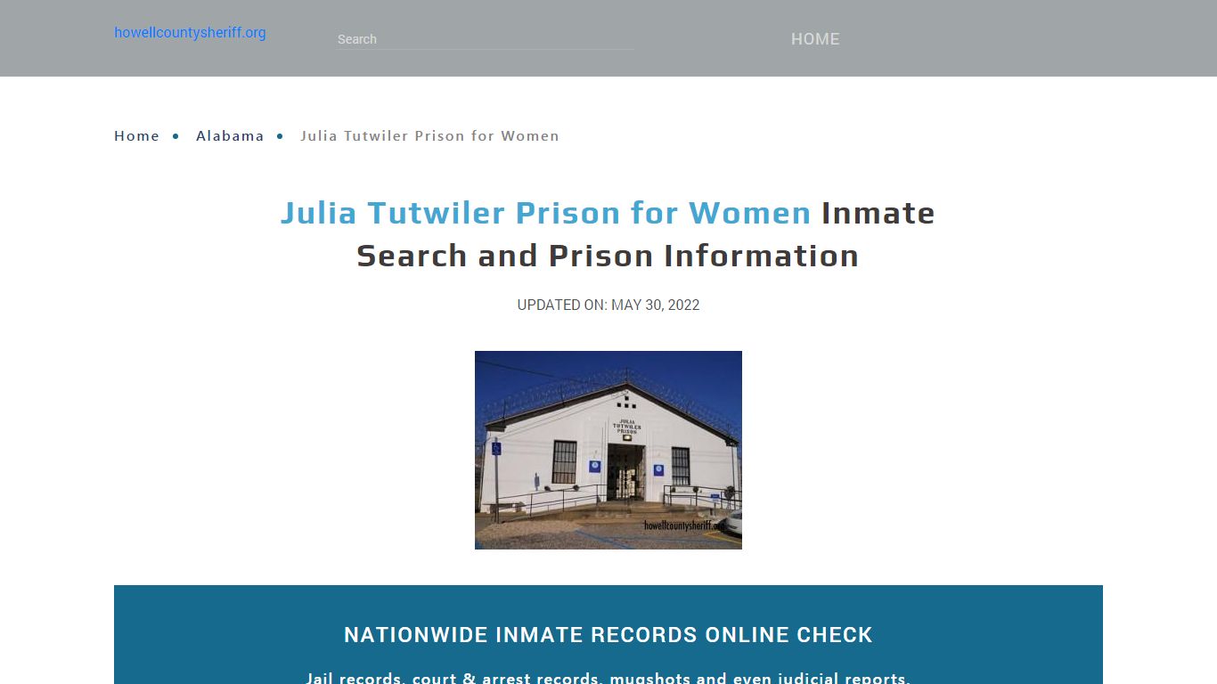 Julia Tutwiler Prison for Women Inmate Search, Visitation, Phone no ...