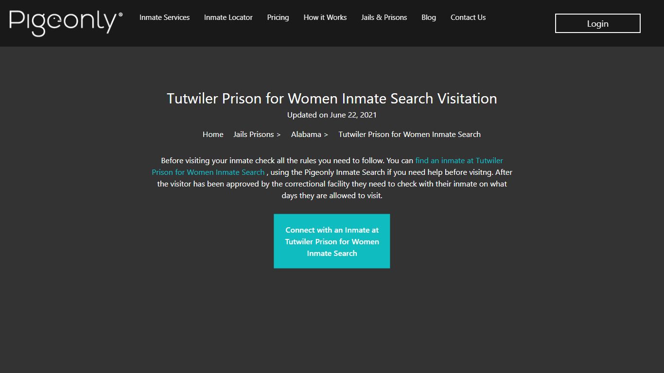 Tutwiler Prison for Women Inmate Search Visitation | Alabama - Pigeonly